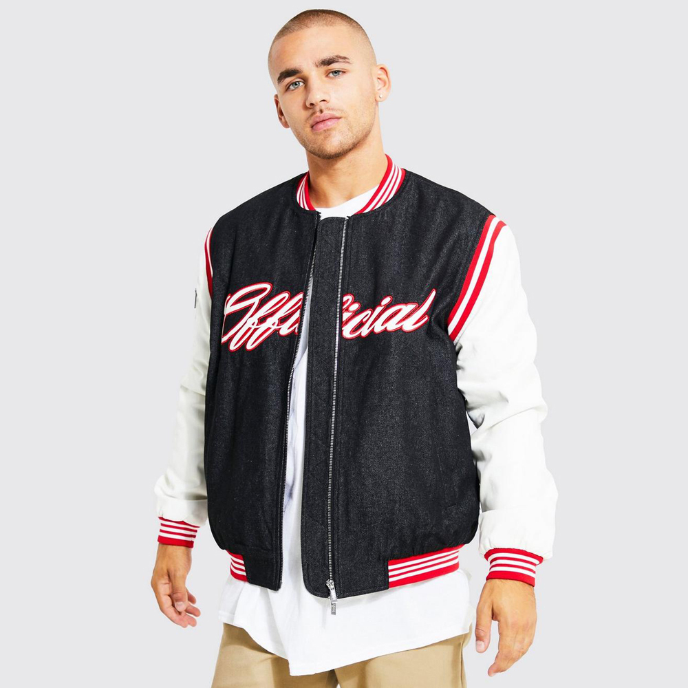 PU Badge Varsity Jacket